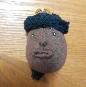 Handmade  Brown Boy Keychain Size:OS Handmade